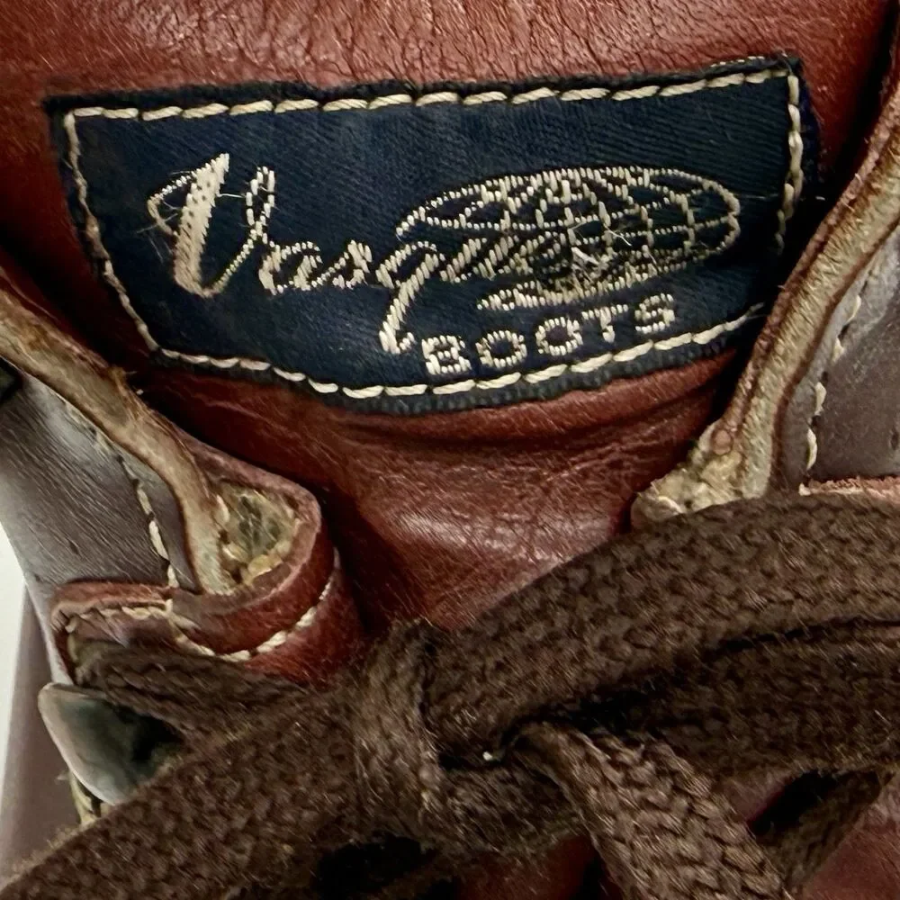 VASQUE Gore-Tex Hiking Boots 8.5M Sundowner Skywalk 7535 Leather Italy Vintage